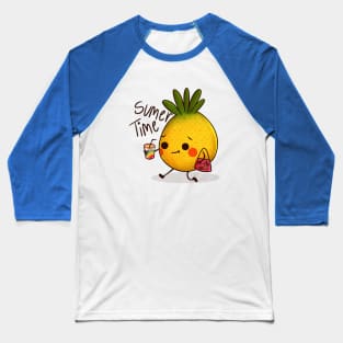 Summer Time Pineapple Baseball T-Shirt